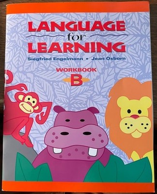 Language for Learning Workbook B by Jean Engelmann Siegfried & Osborn, Good Book