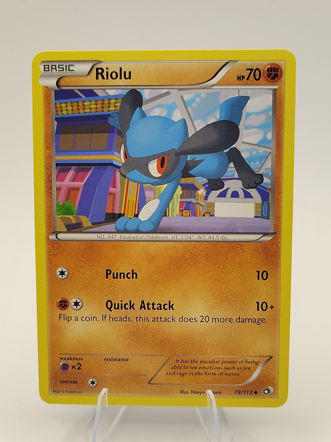 Riolu 79/113 Legendary Treasures Pokemon Card 