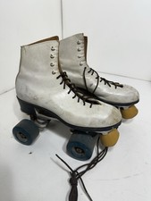 Vintage 1970  s Leather Sure-Grip Jogger Roller Skates Men  s Size 7