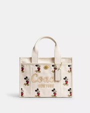 Coach Mickey Mouse Canvas Tote Bag 2Way Crossbody Disney Collaboration New