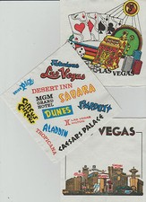 LAS VEGAS SOUVENIR CASINO PAPER BAR COCKTAIL NAPKIN - YOU PICK THE ONE YOU WANT