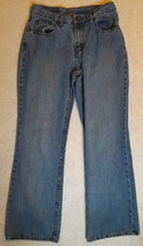 Jordache Jeans Vintage Womens 7/8 Med Blue Wash Bell Bottom 100 Cotton