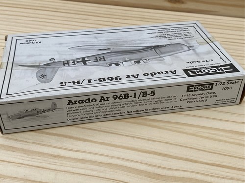 Encore 1/72 scale model kit of a Arado Ar 96B-1/B-5 trainer - Picture 4 of 5