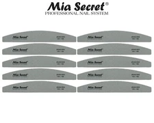 Mia Secret Professional Nail File - SPONGE HALF MOON 100/180 10pcs Combo