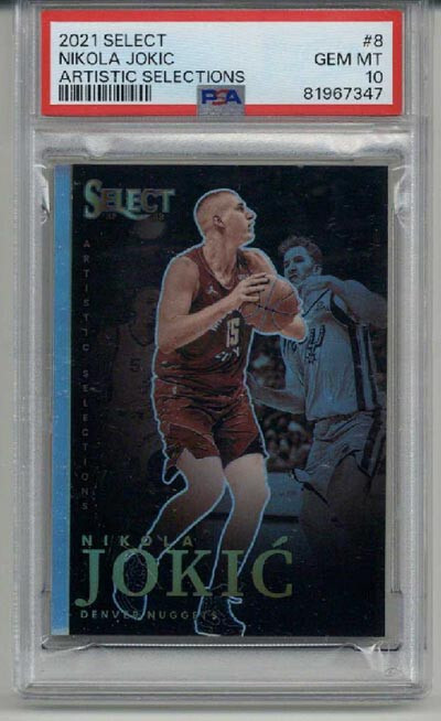2021 PANINI SELECT ARTISTIC SELECTIONS NIKOLA JOKIC DENVER NUGGETS PSA 10 RARE
