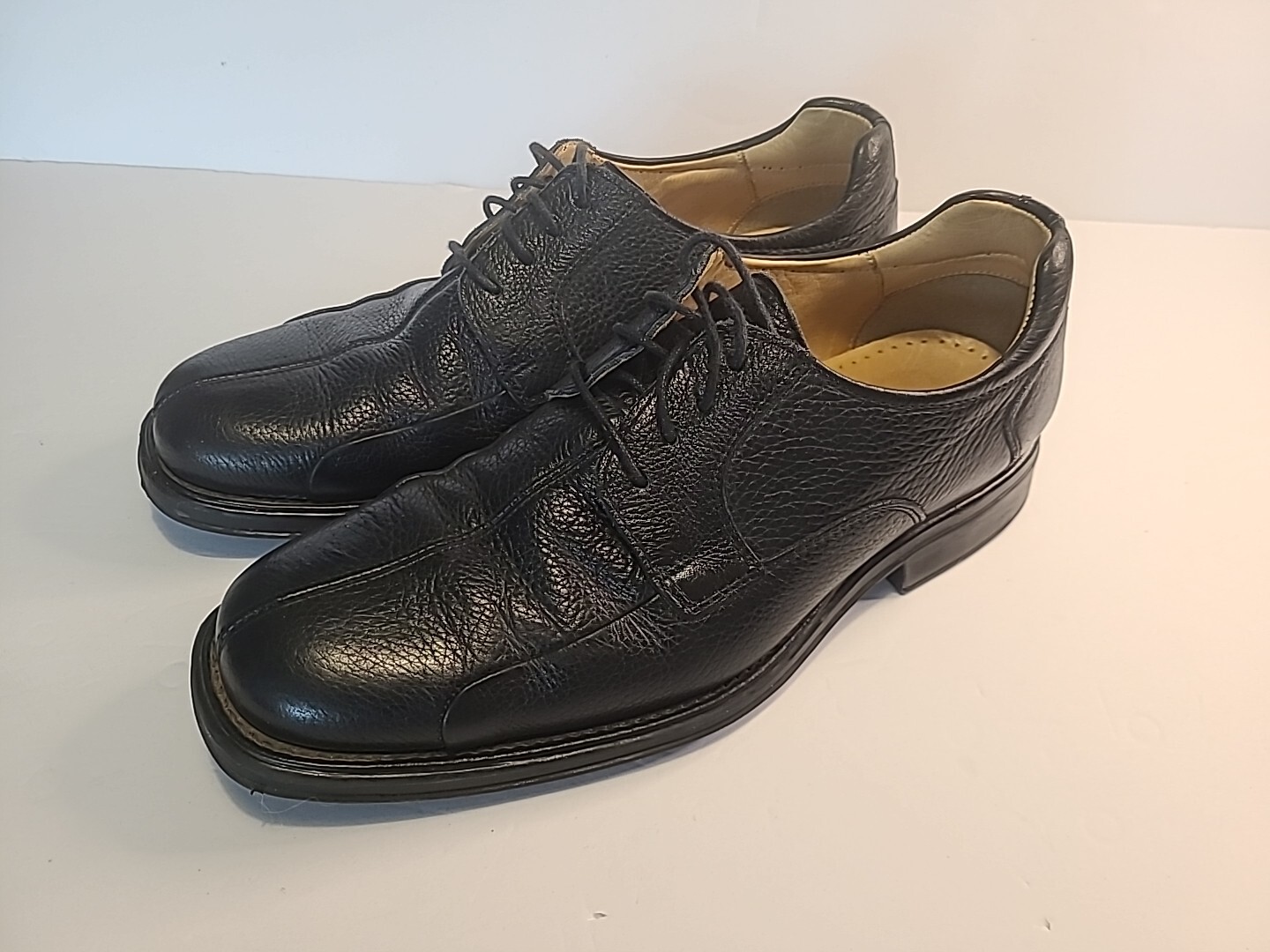SAOLA Scarpe Oxford Belvedere Bay Bridge da uomo in pelle nera con ciottoli taglia 10 5 M