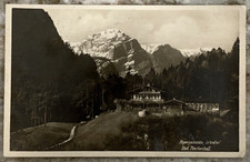 Alpengaststätte Schroffen Bad Reichenhall Germany Alps 1930 RPPC Postcard B038
