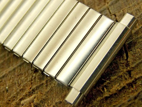 NOS Vintage Stainless Steel 17.5mm-22mm Expansion JB Champion Watch Band Unused