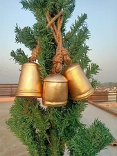 (Set of 3) Wall Hanging-Patio Hanging Cow Bell Wall, Garden, Christmas, Decor