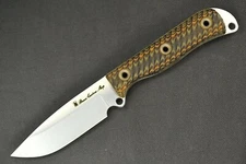 2003 Busse Custom Badger Attack III .18" Saber Satin  Blade, Textured Snakeskin