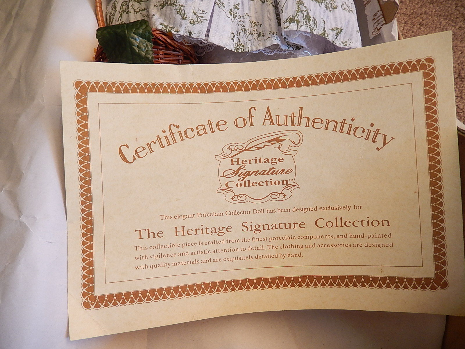 the heritage signature collection dolls