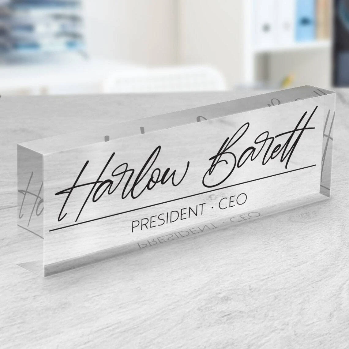  Desk Name Plate Personalized, Name Plate for Desk, Custom Name  Plate for Desk, Custom Office Acrylic Decor, Office Must Haves Women Desk,  Name Plates for Desks, Custom Name Plate, Desk Name