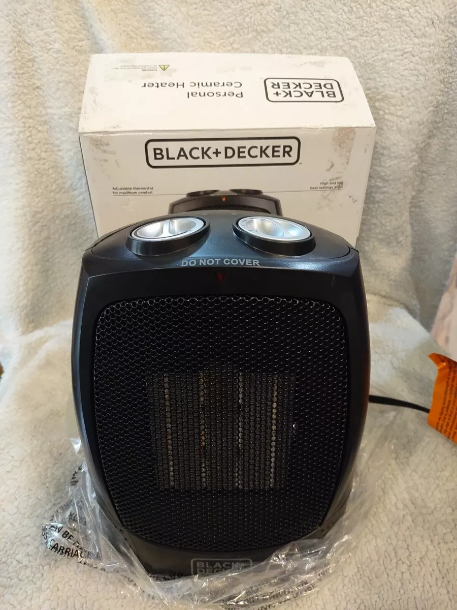 BLACK+DECKER 1500W Ceramic Heater - Black (BHDC201) 819813016197