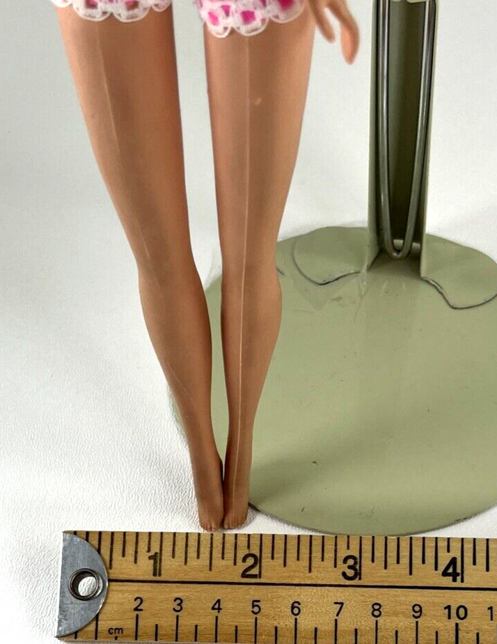 Vintage Talking PJ Barbie Doll Pull String Mute Glasses, Hair Beads & Shorts 69