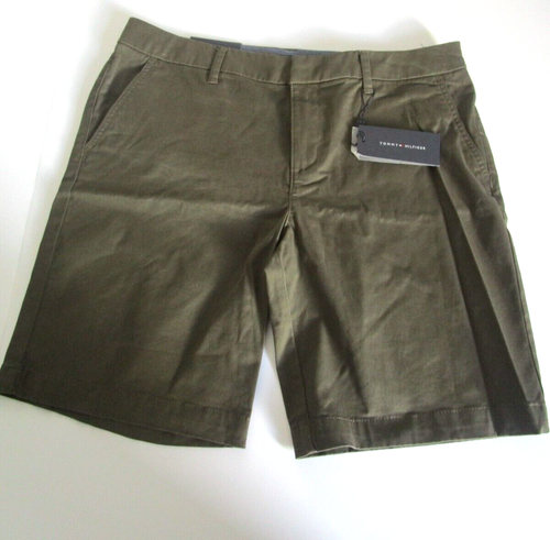 Tommy Hilfiger Women's Hollywood Shorts Olive Green 4 Pocket size 6 33" Waist - 第 2/11 張圖片
