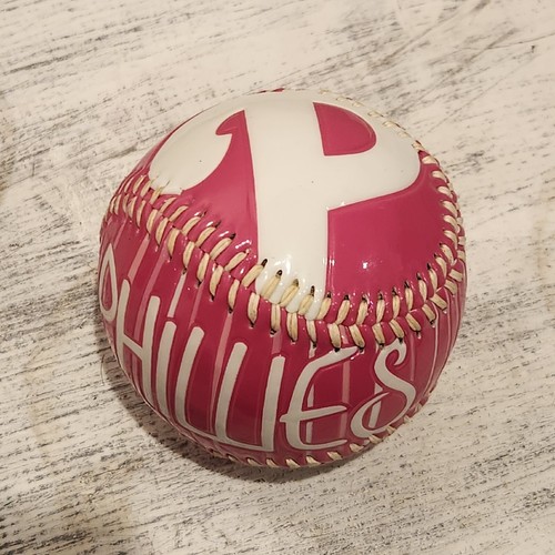 Philadelphia Phillies MLB 2010 Rawlings Pink Gloss Souvenir Collectible Baseball - Picture 8 of 8