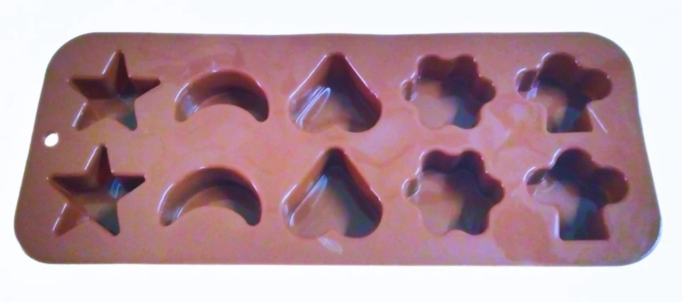 Silicone 10 Mix Shape Cake Decors Baking Chocolate Mould 3D Chocolate Candy Mold - Image 4 of 4