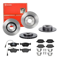 Brembo Bremsscheiben Ø251Mm + BremsbelÄGe Vorne & Hinten FÜR Alfa Romeo 147