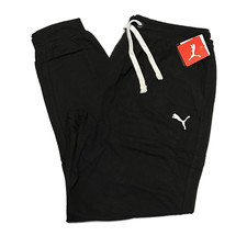 Mens PUMA Joggers 2XL Tall 2XLT Lounge Pants Jogger Sweatpants BLACK NWT