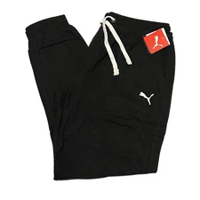 Mens PUMA Joggers 3XL Tall 3XLT Lounge Pants Jogger Sweatpants BLACK NWT
