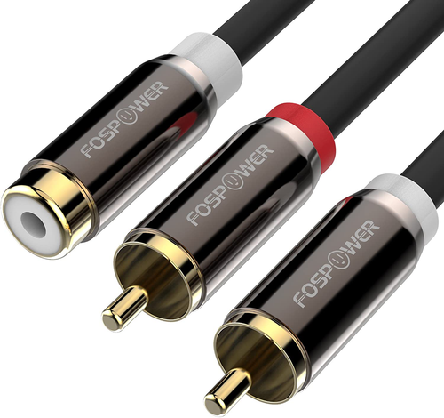Stereo Audio Y Adapter Subwoofer Cable 