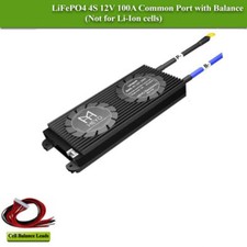 LifePo4 Li-Battery Protection PCB Board BMS 4S 12V 10-100A Balanced Charger