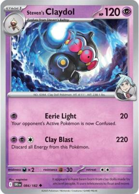Steven's Claydol 084/182 Sv10: Destined Rivals Reverse Holo | eBay