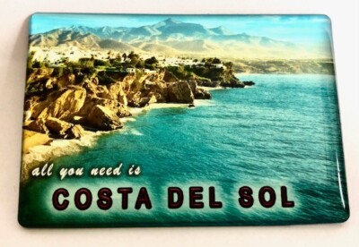 COSTA DEL SOL , ANDALUSIEN  / SPANIEN-KÜHLSCHRANKMAGNET-FRIDGE MAGNET  SOUVENIR