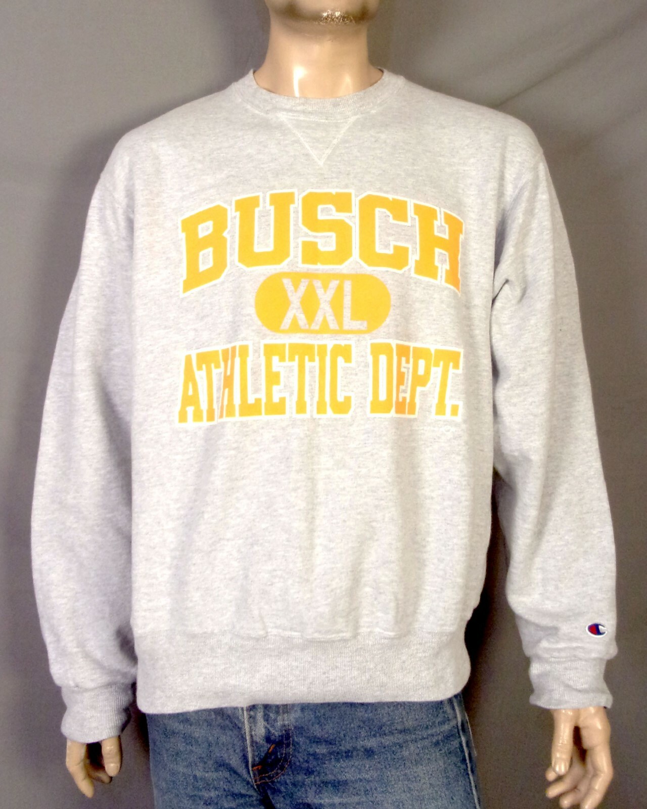 vintage 90s Champion Busch Beer XXL 