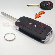 New Style Flip Key Modified Case Shell For Toyota Vehicles Remote Key 3 Buttons