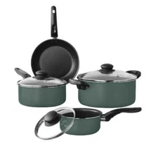7 Piece  Cookware Set Nonstick Pots,Pans Home Kitchen Cooking Non Stick,new