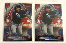 Triston Casas 2023 Bowman's Best Base & Refractor (2) RC Card Lot #51