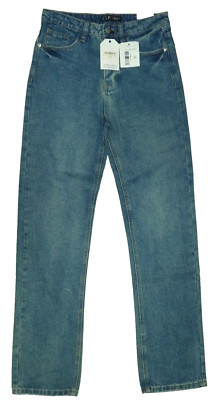 CLP Blue Denim Straight Leg Jeans Button Fly Size EU 36 Bnwt W29 L32.5