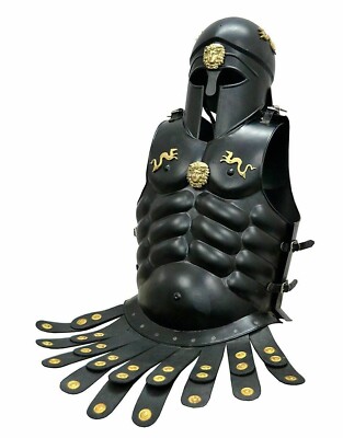 Muscles Armor Medieval Knight With Greek Helmet Stylish Corinthian Jacket design
