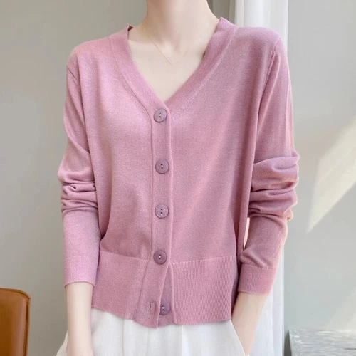 Faux Cashmere Button Front Long Sleeve Women's Cardigan Sweater Cardigan Jumpers - Picture 3 of 31