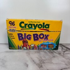 VTG Crayola 1999 Big Box 96 Crayons w/ Sharpener Opened Some Used