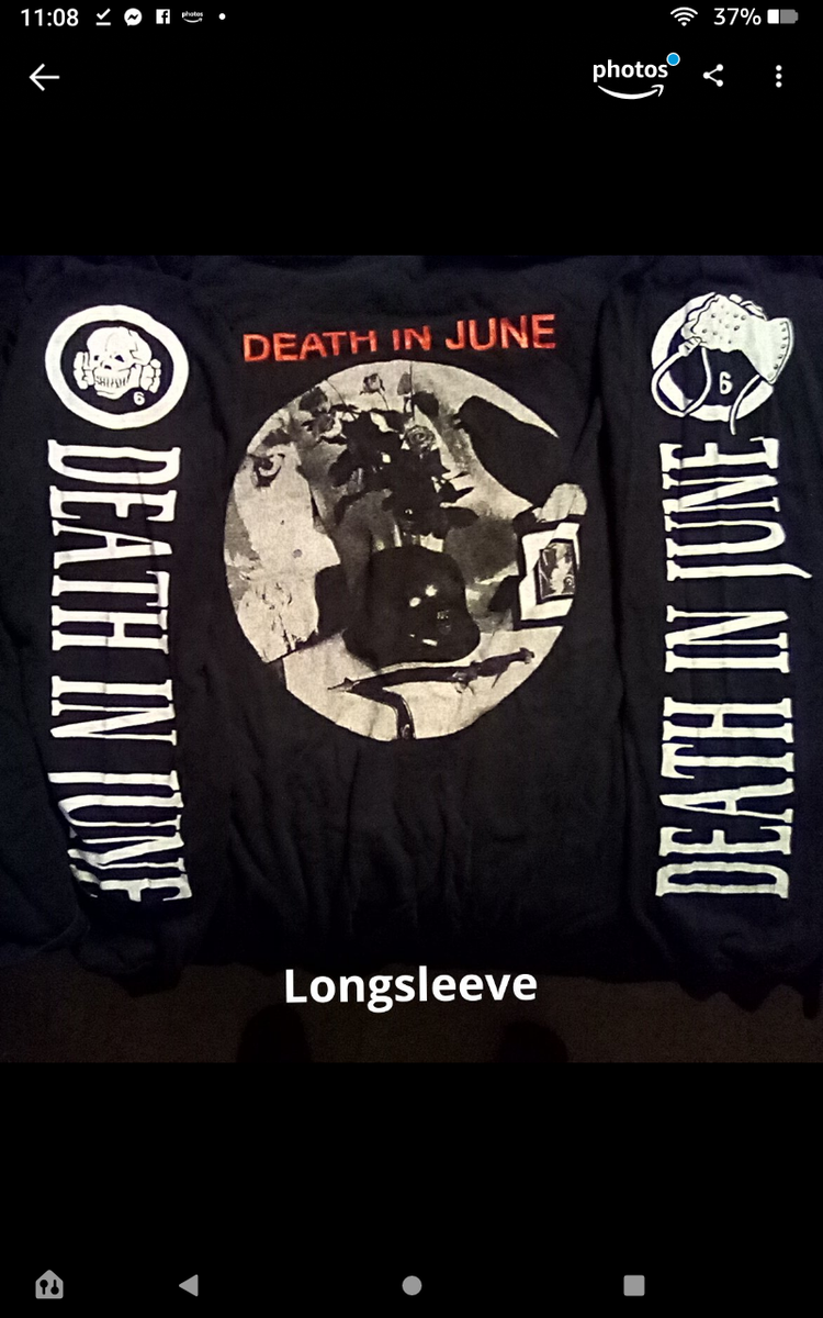 DIJ Death In June WALL OF SACRIFICE LONG-sleeve t-shirt two sided