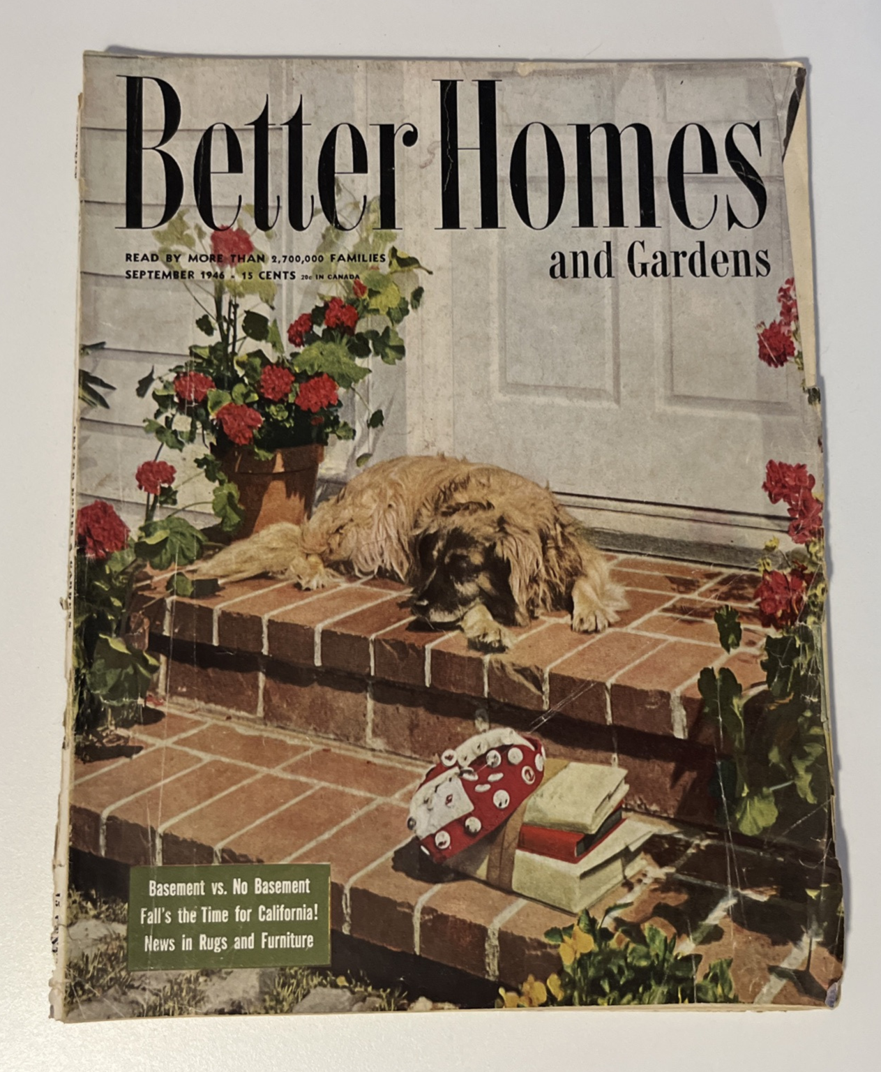 Better Homes & Gardens September 1946 Insights on Basement vs No Basement Decisions