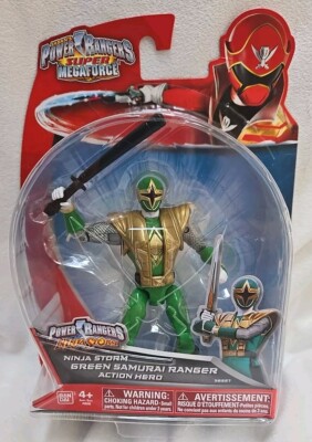 Power Rangers Super Megaforce Ninja Storm Green Samurai Action Hero Figure