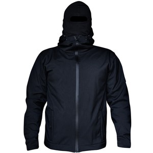 all black windbreaker