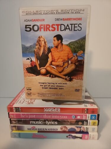 Drew Barrymore 6 DVD Bundle 50 First Charlie's not into you music Kissed wedding - Picture 1 of 13