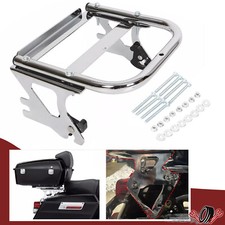 Detachable Two-up Tour Mount Luggage Rack Bracket For Harley Touring 97-08