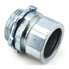 Bridgeport Fittings 250-US, 1/2", Steel, EMT Conduit Compression Connector, 1 pc