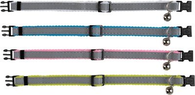 Trixie Safer Life Katzenhalsband reflektierend - Sicherheitsverschluss Schelle