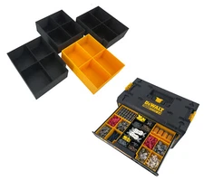 Dewalt ToughSystem 2.0 3 Drawer Tool Box Case Compatible Organizer Med Bin Set
