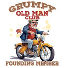 GRUMPY OLD MAN CLUB FOUNDING MEMBER Funny Iron On Transfers