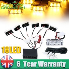 12V Led Amber Strobe Flashing Light Recovery Truck Breakdown Kit Truck Lorry