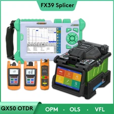 6s Splicer 6 Motors Fusion Splicer FX39 with OTDR SM 1310/1550 OPM OLS VFL 128km