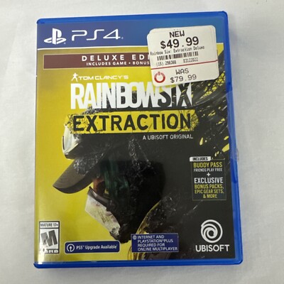Tom Clancy's Rainbow Six Extraction - Deluxe Edition (PS4) Case And Game 