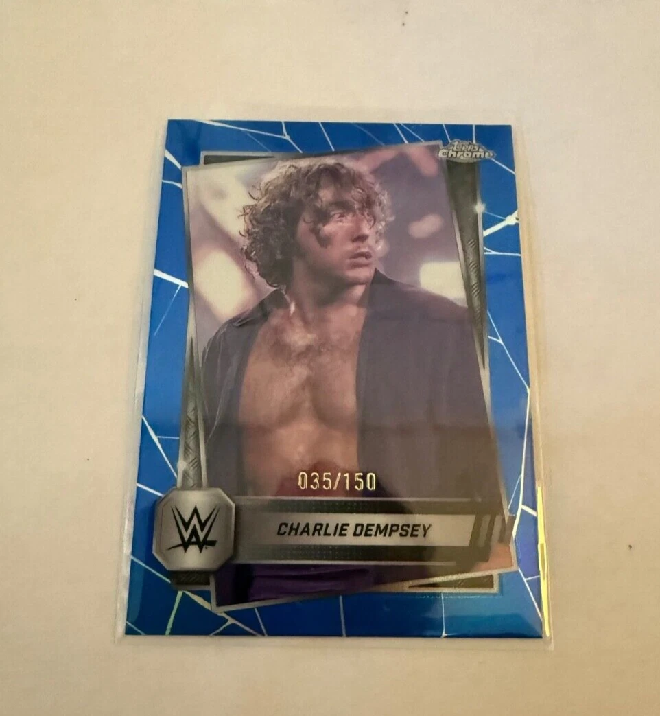 2025 Topps Chrome WWE Charlie Dempsey #200 Blue Refractor 35/150